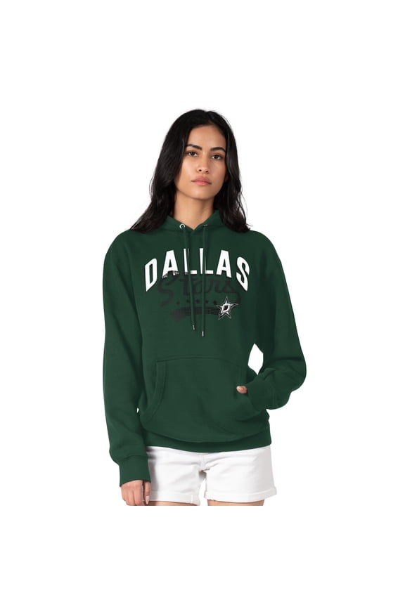 Women's G-III 4Her by Carl Banks  Kelly Green Dallas Stars Filigree Logo Pullover Hoodie