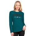thumbnail image 1 of Women's G-III 4Her by Carl Banks  Midnight Green Philadelphia Eagles Best Play Long Sleeve T-Shirt, 1 of 2