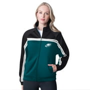 G-III APPAREL Women's G-III 4Her by Carl Banks Midnight Green Philadelphia Eagles Post Game Full-Zip Track Jacket
