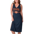 thumbnail image 1 of Women's G-III 4Her by Carl Banks Navy Auburn Tigers Training V-Neck Maxi Dress, 1 of 2