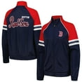 thumbnail image 1 of Women's G-III 4Her by Carl Banks Navy Boston Red Sox First Place Raglan Full-Zip Track Jacket, 1 of 3