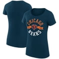 thumbnail image 1 of Women's G-III 4Her by Carl Banks Navy Chicago Bears City Team Graphic Lightweight Fitted Crewneck T-Shirt, 1 of 3