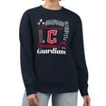 thumbnail image 1 of Women's G-III 4Her by Carl Banks Navy Cleveland Guardians Collage Team Graphic Fleece Pullover Hoodie, 1 of 2