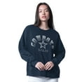 thumbnail image 1 of Women's G-III 4Her by Carl Banks Navy Dallas Cowboys Oversized Feud Sweatshirt, 1 of 2