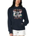 thumbnail image 1 of Women's G-III 4Her by Carl Banks Navy Detroit Tigers Flowers Graphic Pullover Hoodie, 1 of 2