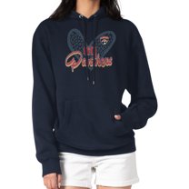 Women's G-III 4Her by Carl Banks Navy Florida Panthers Animal Print Heart Fleece Pullover Hoodie