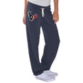 thumbnail image 1 of Women's G-III 4Her by Carl Banks Navy Houston Texans Scrimmage Fleece Pants, 1 of 2