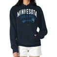 thumbnail image 1 of Women's G-III 4Her by Carl Banks  Navy Minnesota Timberwolves Filigree Logo Pullover Hoodie, 1 of 3