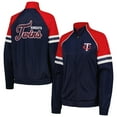 thumbnail image 1 of Women's G-III 4Her by Carl Banks Navy Minnesota Twins First Place Raglan Full-Zip Track Jacket, 1 of 3