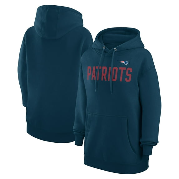 Women's G-III 4Her by Carl Banks Navy New England Patriots Dot Print Pullover Hoodie