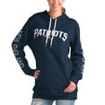 thumbnail image 1 of Women's G-III 4Her by Carl Banks Navy New England Patriots Extra Inning Pullover Hoodie, 1 of 2