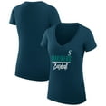 thumbnail image 1 of Women's G-III 4Her by Carl Banks  Navy Seattle Mariners Team Graphic V-Neck Fitted T-Shirt, 1 of 3