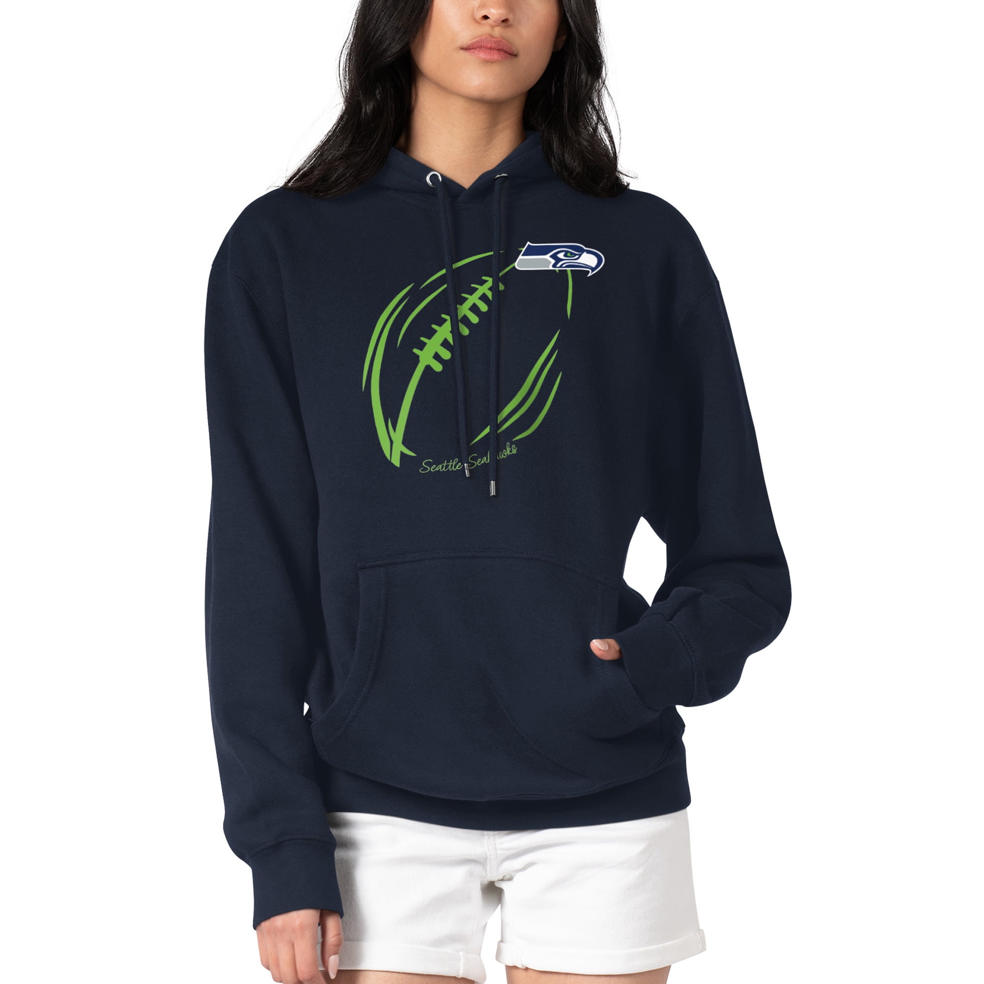 7.xx Womens Football Fans V Neck City Raglan T-Shirts - View #10