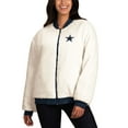 thumbnail image 1 of Women's G-III 4Her by Carl Banks Oatmeal/Navy Dallas Cowboys Switchback Reversible Full-Zip Jacket, 1 of 4