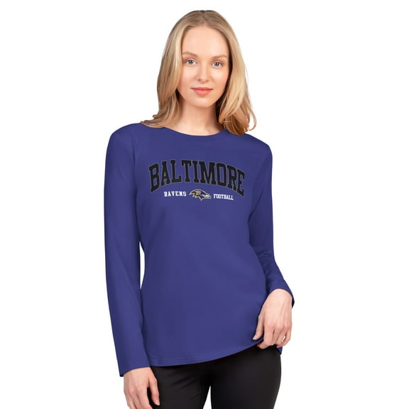 Women's G-III 4Her by Carl Banks  Purple Baltimore Ravens Best Play Long Sleeve T-Shirt