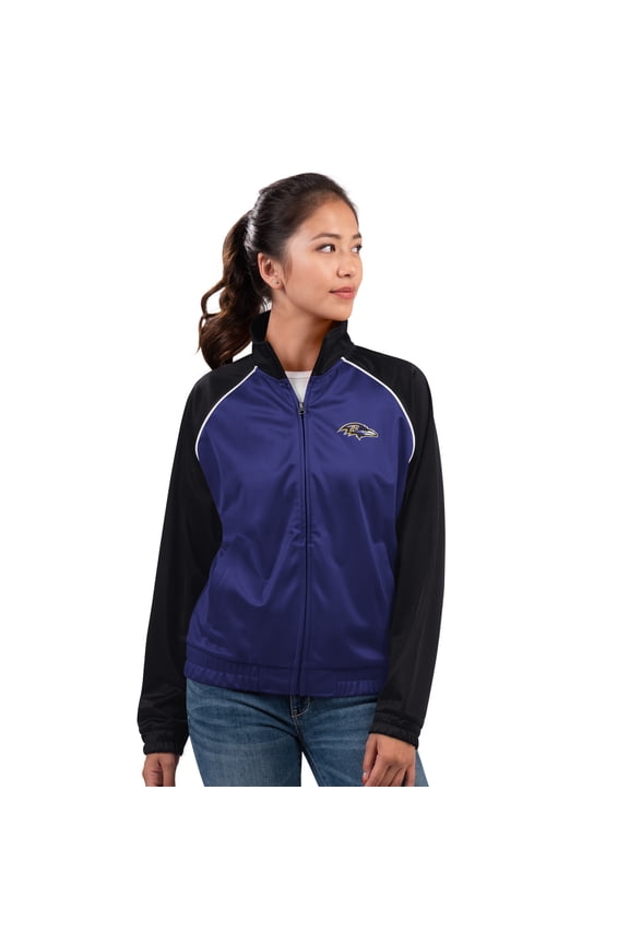 Women's G-III 4Her by Carl Banks Purple Baltimore Ravens Replay Full-Zip Track Jacket