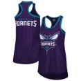 thumbnail image 1 of Women's G-III 4Her by Carl Banks Purple Charlotte Hornets Showdown Scoop-Neck Racerback Tank Top, 1 of 3