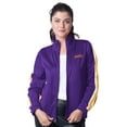thumbnail image 1 of Women's G-III 4Her by Carl Banks Purple/Gold Los Angeles Lakers Rebel Sequin Bling Full-Zip Track Jacket, 1 of 2