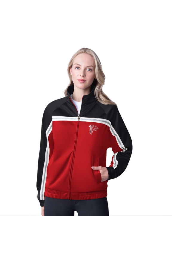 Women's G-III 4Her by Carl Banks Red Atlanta Falcons Post Game Full-Zip Track Jacket