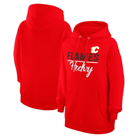 Women's G-III 4Her by Carl Banks Red Calgary Flames Team Fleece Pullover Hoodie