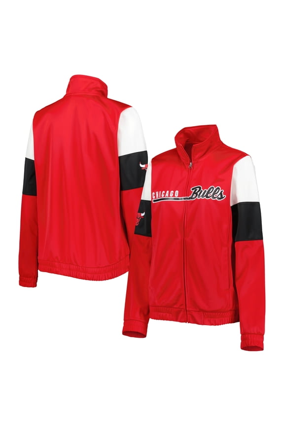 Women's G-III 4Her by Carl Banks Red Chicago Bulls Change Up Full-Zip Track Jacket