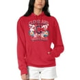 thumbnail image 1 of Women's G-III 4Her by Carl Banks Red Cleveland Guardians Flowers Graphic Pullover Hoodie, 1 of 2