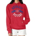 thumbnail image 1 of Women's G-III 4Her by Carl Banks  Red Detroit Pistons City Pullover Hoodie, 1 of 3