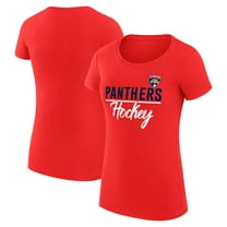 Women's G-III 4Her by Carl Banks Red Florida Panthers Super-Slim Fit Lightweight Team Sport T-Shirt