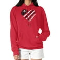 thumbnail image 1 of Women's G-III 4Her by Carl Banks  Red Houston Rockets  Heart Pullover Hoodie, 1 of 3