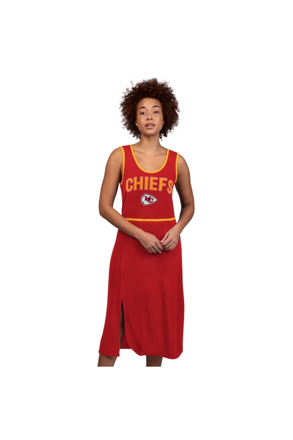 Women's-G-III 4Her by Carl Banks Red Kansas City Chiefs Center Field Maxi Dress
