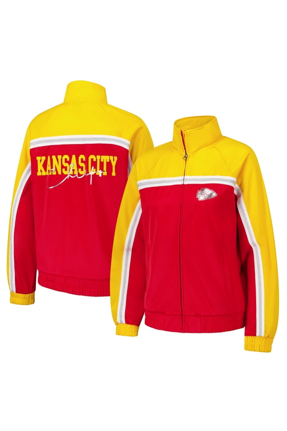 Women's G-III 4Her by Carl Banks Red Kansas City Chiefs Post Game Full-Zip Track Jacket