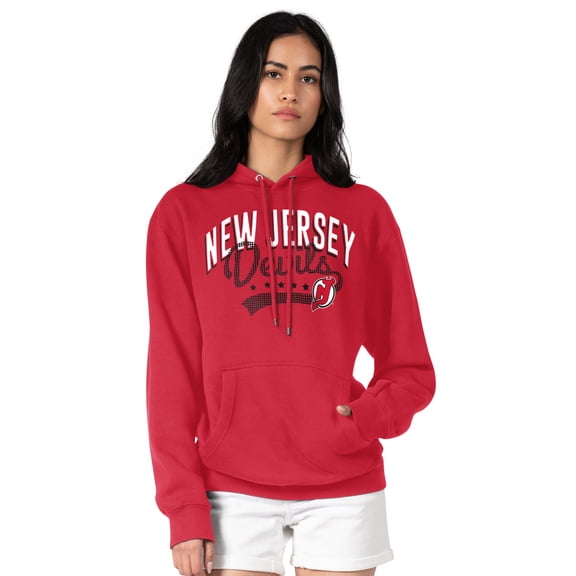 Women's G-III 4Her by Carl Banks Red New Jersey Devils Filigree Logo Pullover Hoodie