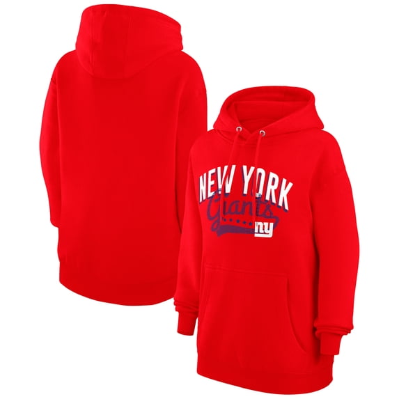 Women's G-III 4Her by Carl Banks Red New York Giants Filigree Logo Pullover Hoodie