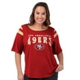 thumbnail image 1 of Women's G-III 4Her by Carl Banks Red San Francisco 49ers Plus Size Linebacker T-Shirt, 1 of 4