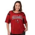 thumbnail image 1 of Women's G-III 4Her by Carl Banks Red Tampa Bay Buccaneers Plus Size Linebacker T-Shirt, 1 of 4