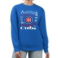 thumbnail image 1 of Women's G-III 4Her by Carl Banks Royal Chicago Cubs Collage Team Graphic Fleece Pullover Hoodie, 1 of 3