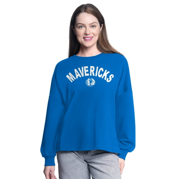 Women's G-III 4Her by Carl Banks Royal Dallas Mavericks Athletic Pullover Sweatshirt