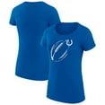 thumbnail image 1 of Women's G-III 4Her by Carl Banks  Royal Indianapolis Colts Super-Slim Fit Lightweight Subtle Football T-Shirt, 1 of 3