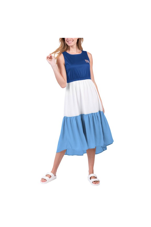 Women's G-III 4Her by Carl Banks Royal/Light Blue New York Giants 12th Inning Colorblock Dress