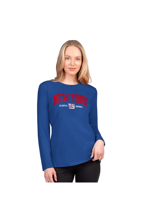 Women's G-III 4Her by Carl Banks  Royal New York Giants Best Play Long Sleeve T-Shirt