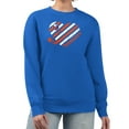 thumbnail image 1 of Women's G-III 4Her by Carl Banks  Royal New York Islanders Heart Graphic Pullover Sweatshirt, 1 of 3