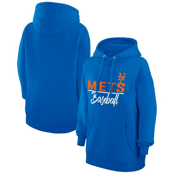 Women's G-III 4Her by Carl Banks Royal New York Mets Team Fleece Pullover Hoodie