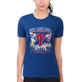 thumbnail image 1 of Women's G-III 4Her by Carl Banks Royal Philadelphia Phillies Super-Slim Fit Lightweight Flowers Graphic T-Shirt, 1 of 2