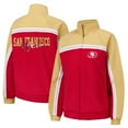 thumbnail image 1 of Women's G-III 4Her by Carl Banks Scarlet San Francisco 49ers Post Game Full-Zip Track Jacket, 1 of 3