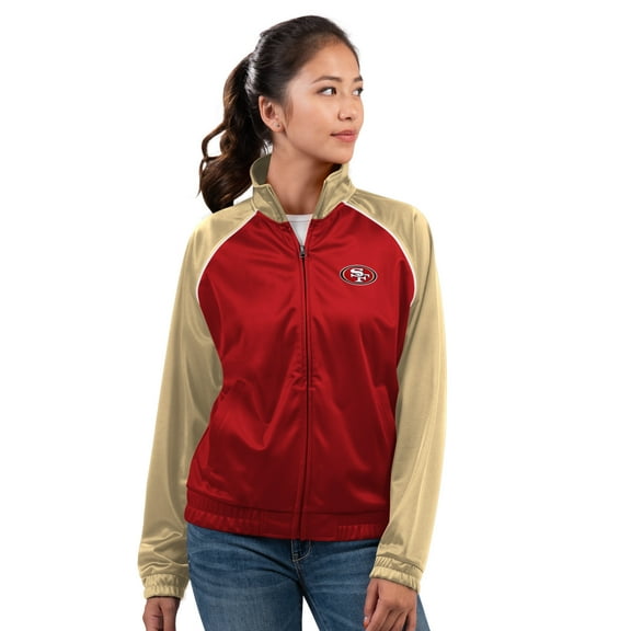 Women's G-III 4Her by Carl Banks Scarlet San Francisco 49ers Replay Full-Zip Track Jacket