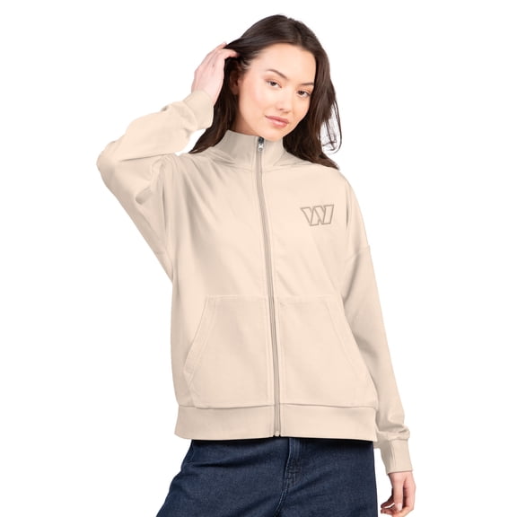 Women's G-III 4Her by Carl Banks Tan Washington Commanders Rookie Full-Zip Hoodie