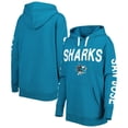 thumbnail image 1 of Women's G-III 4Her by Carl Banks Teal San Jose Sharks Extra Inning Pullover Hoodie, 1 of 4