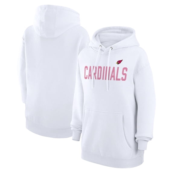 Women's G-III 4Her by Carl Banks White Arizona Cardinals Dot Print Pullover Hoodie