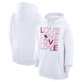 thumbnail image 1 of Women's G-III 4Her by Carl Banks  White Arizona Cardinals Love Graphic Pullover Hoodie, 1 of 5