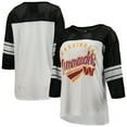thumbnail image 1 of Women's G-III 4Her by Carl Banks White/Black Washington Commanders First Team 3/4-Sleeve Mesh T-Shirt, 1 of 3